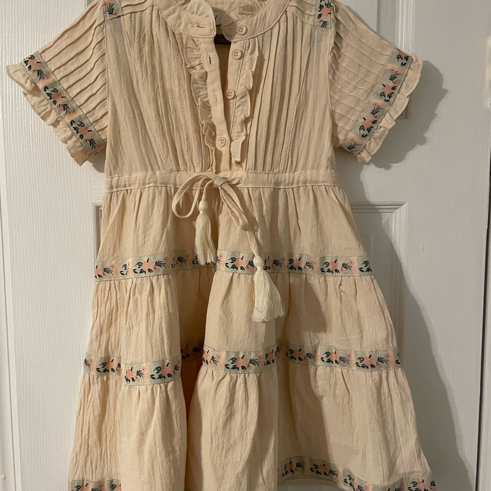 Charming Ivy City brand toddler Dress with Floral Accents - 3T